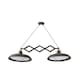image 2 of Plec LED 2 Light Double Adjustable Outdoor Ceiling Pendant Bar Light Old Brown IP44