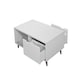 image 2 of Pulford Scandi Coffee Table 2 Drawers White Living Room Storage Furniture