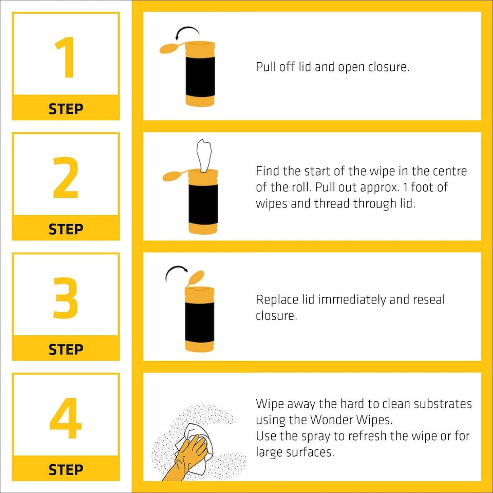 image 1 of Everbuild Sika Wonder Wipes - 100 Cleaning Wipes