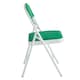 image 3 of Set of 6 Folding Dining Chairs with Metal Frame and Padded Seats