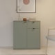 image 1 of Ganymede 2 Door Cupboard with Drawer in Sage Green