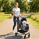 image 2 of Pawhut 3 in 1 Foldable Pet Stroller for Small Dog with Travel Carrier, Grey