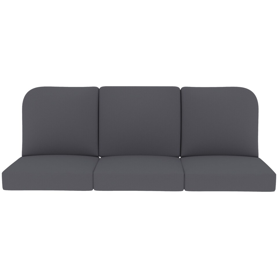 image 1 of Covers&All Outdoor 5 in Seat / Back Cushion with Highly Durable Cover Rite Fabric, 22 in W x 24 in L x 5 in Thick, Grey