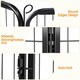 image 4 of Yaheetech 6 Metal Dog Playpen Panels, 80 × 60 cm Black