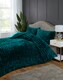 image 7 of Chunky Ribbed Fur Polyester Duvet Cover Set with Pillowcase | White | Single | 1