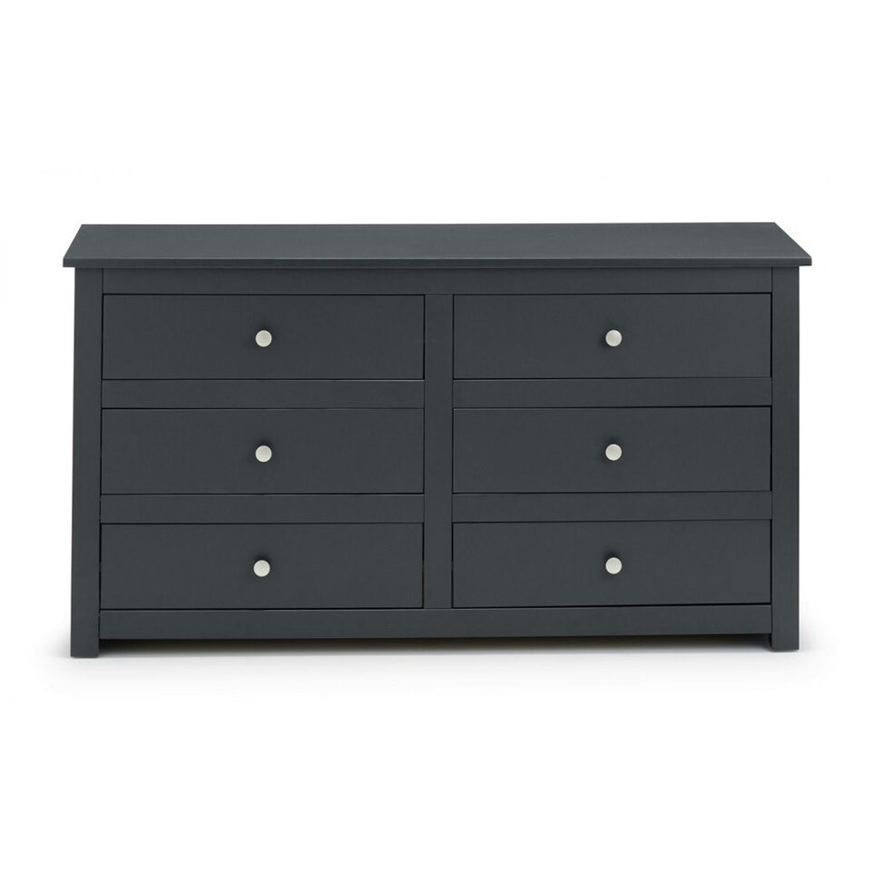 image 1 of Clean Anthracite 6 Drawer Chest