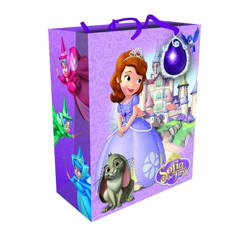 Sofia The First Characters Gift Bag - Purple - One Size Purple