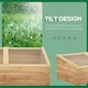 image 3 of Outsunny Wood Cold Frame Greenhouse Garden Polycarbonate Grow House, Natural