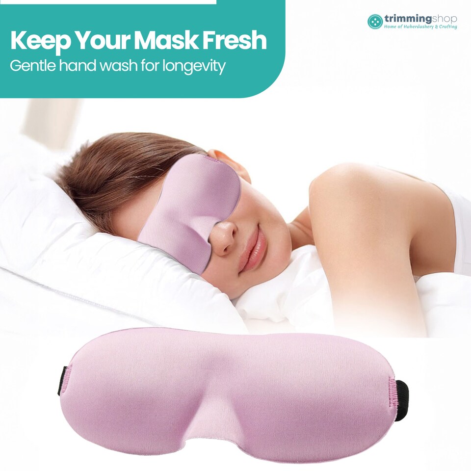 image 1 of 3D Sleep Eye Mask with Adjustable Strap Luxury Blindfold Sleep Mask