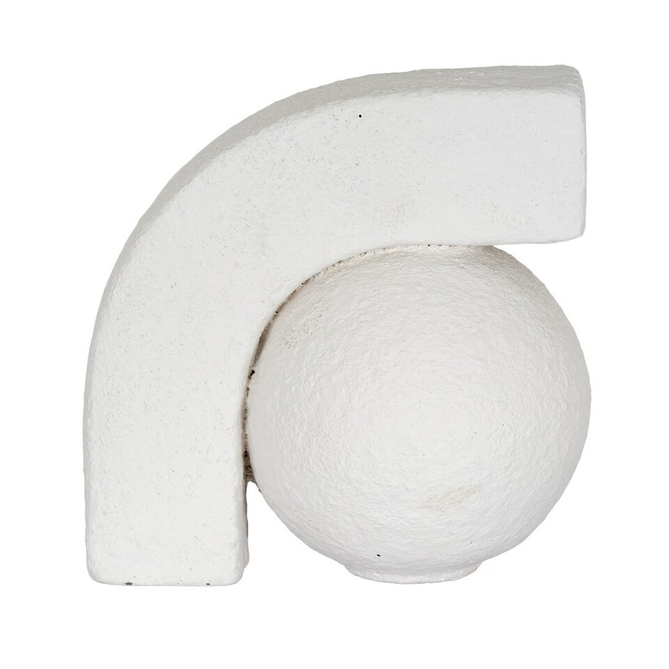 image 1 of Ashen Book Ends - Ceramic - L9 x W27 x H13 cm - White