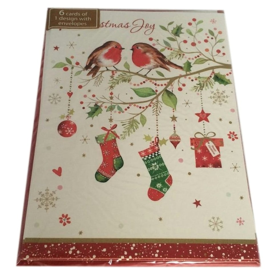 image 1 of Pack of 30 Traditional Festive Designs Christmas Cards