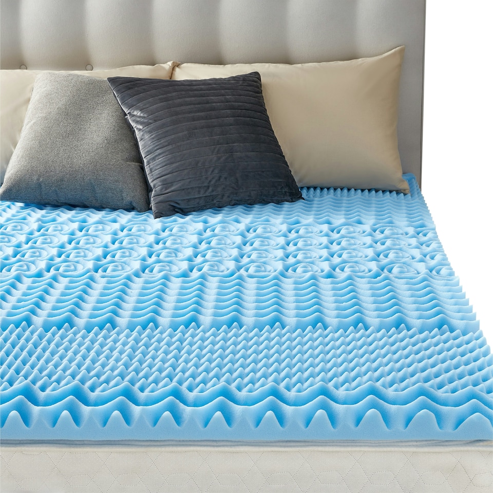 image 1 of Dreamland Memory Foam Mattress Topper - Super King