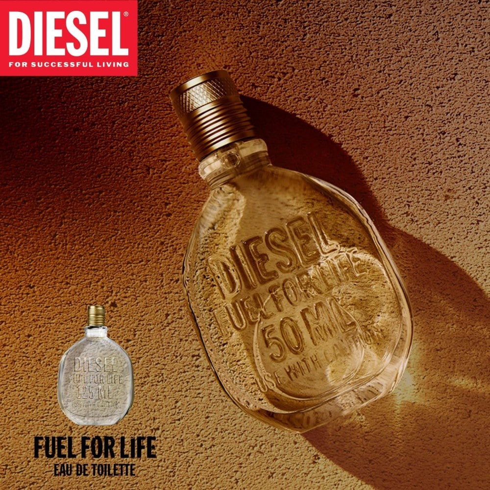 Diesel Fuel For Life Eau de Toilette 50ml | Brown | Gold | 50ml