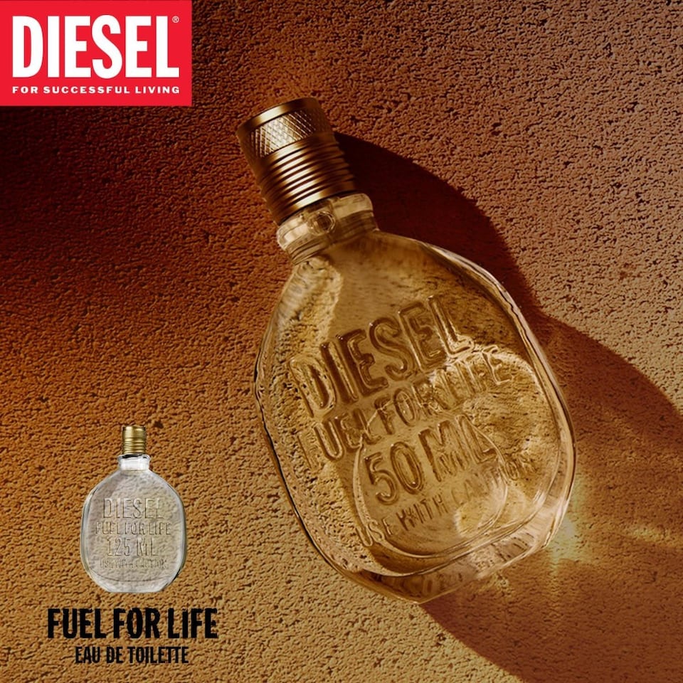 image 1 of Diesel Fuel For Life Eau de Toilette 50ml | Brown | Gold | 50ml