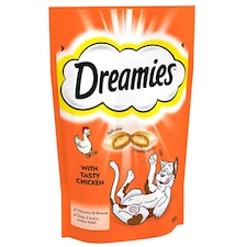 Dreamies Cat Treat Biscuits with Chicken 60g - Pack of 8
