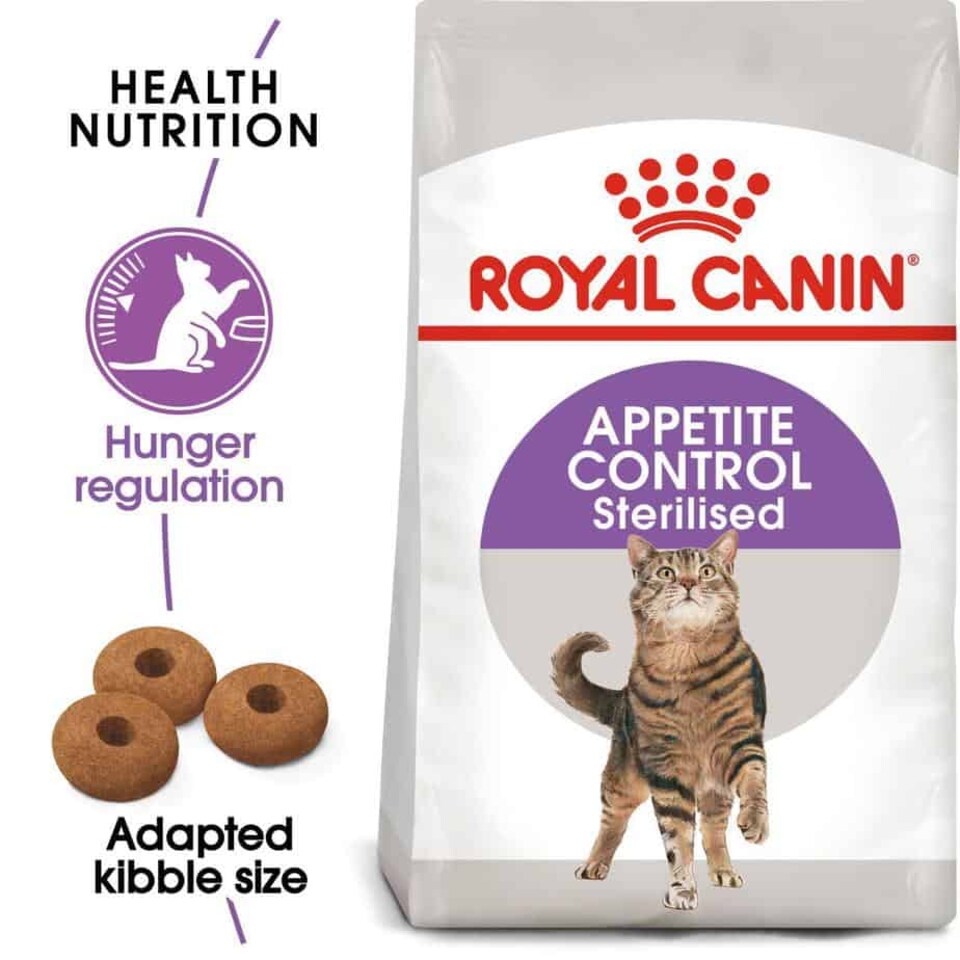 image 1 of Royal Canin Appetite Control Sterilised Adult Dry Cat Food - 2 kg | Multi | 2kg | Lamb, Rice, Vegetables | 1