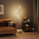 image 8 of HOMCOM LED Floor Lamp, Standing Lamp with3 Adjustable Brightness Gold Tone | Gold