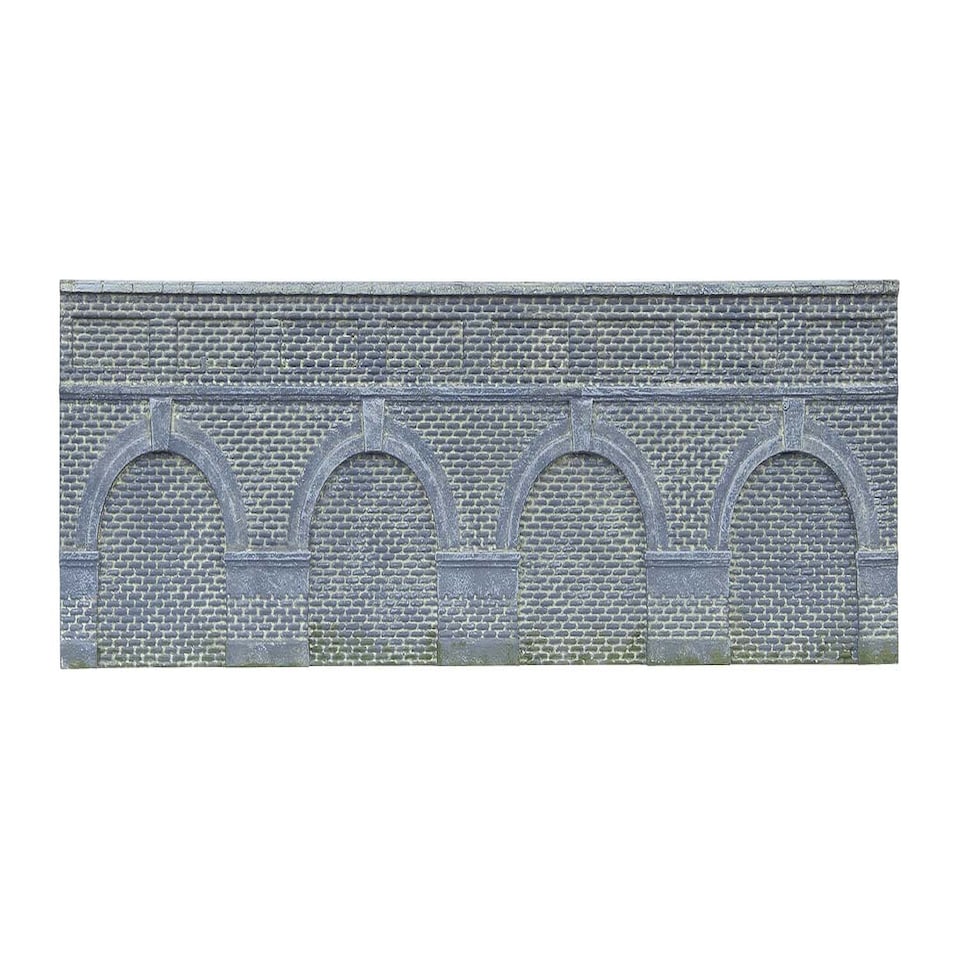 Hornby Skaledale Low Retaining Walls Blue Brck 2pcs(Pre-Built)