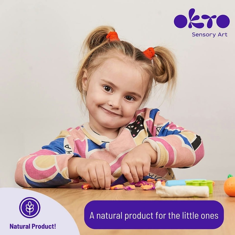 image 1 of Okto Colour Dough 96 Packs & 8 Colours