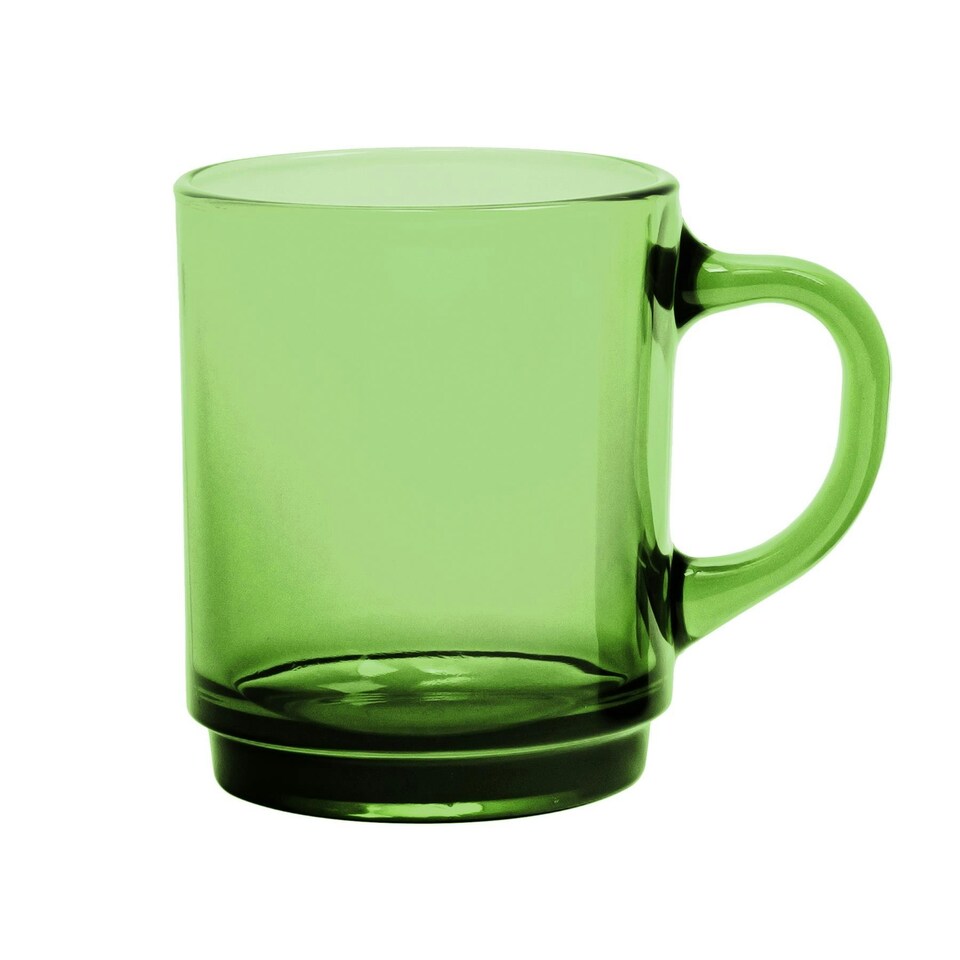 image 1 of Duralex Versailles Glass Coffee Mugs - 260ml - Green - Pack of 6