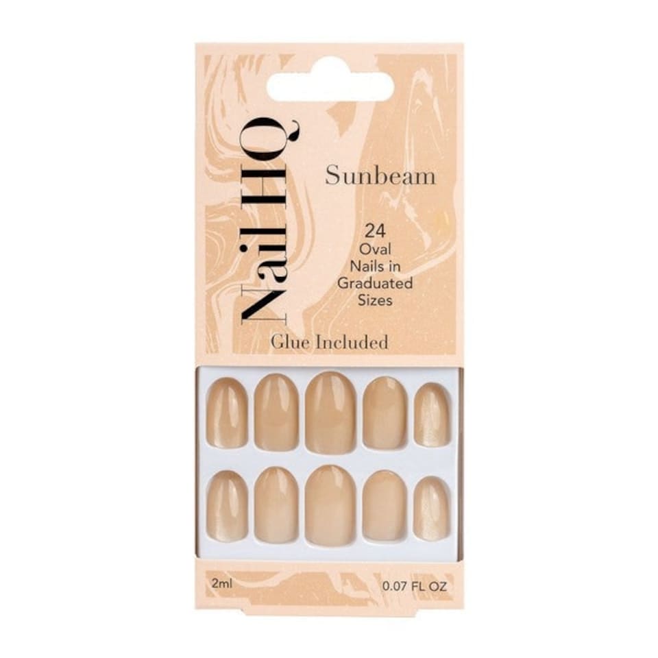 image 1 of Nail HQ Oval Sunbeam Nails (24 Pieces)