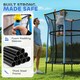 image 3 of HOMCOM 5.4FT Kids Trampoline with Enclosure Indoor Outdoor Blue