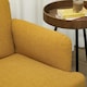 image 6 of HOMCOM 2 Seater Sofa with 21cm Thick Padding and Wood Legs, Yellow