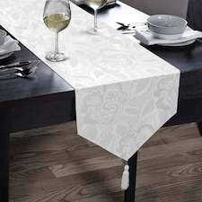 Kitchen Trends Rose Jacquard Table Runner