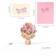 image 5 of Bouquet of Pink Carnation 3D Pop Up Greeting Card