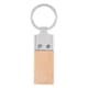 image 2 of MidOcean Llaving Rubber Keyring - Wood - One Size