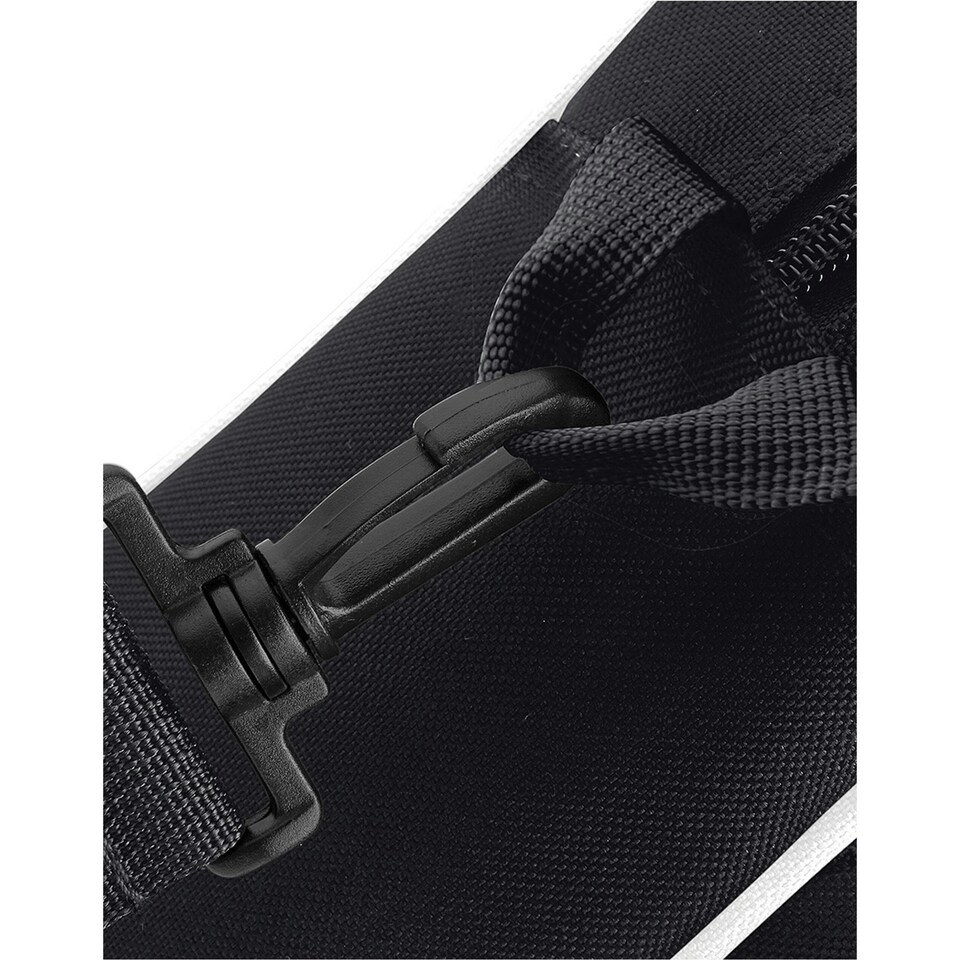 image 1 of Bagbase Piped Messenger Bag - Black/White - One Size Black