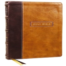 Kjv Holy Bible With Apocrypha And 73000 Center-column Cross References Brown Leathersoft Red Letter Comfort Print (thumb Indexed): King James Version