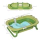 image 7 of HOMCOM Baby Bath Tub for Toddler Foldable w/ Baby Cushion for 0-3 Years Green