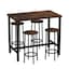 5 Piece Rustic Brown