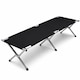 image 1 of Heavy Duty Outdoor Folding Camping Bed Portable with Carry Bag | Black