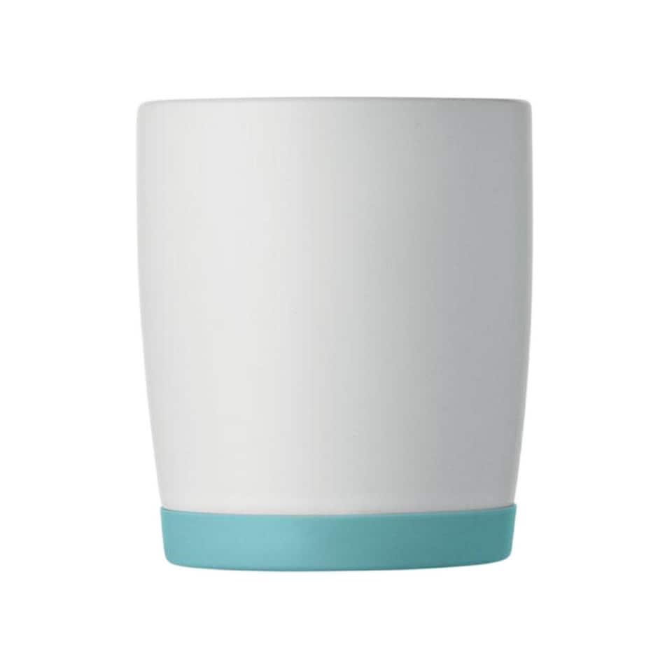 image 1 of MidOcean Ceramic 300ml Mug | White | White/Petrol | One Size | 1