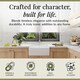 image 2 of Single Bowl Fireclay Butler Kitchen Sink with Overflow with Waste - 595mm