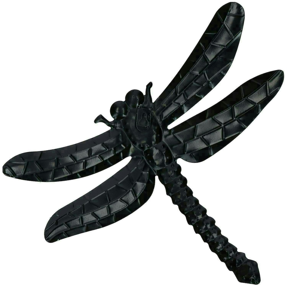 image 1 of Green Metal Dragonfly Garden/Home Wall Art Ornament 35x28cm Inddor/Outdoor