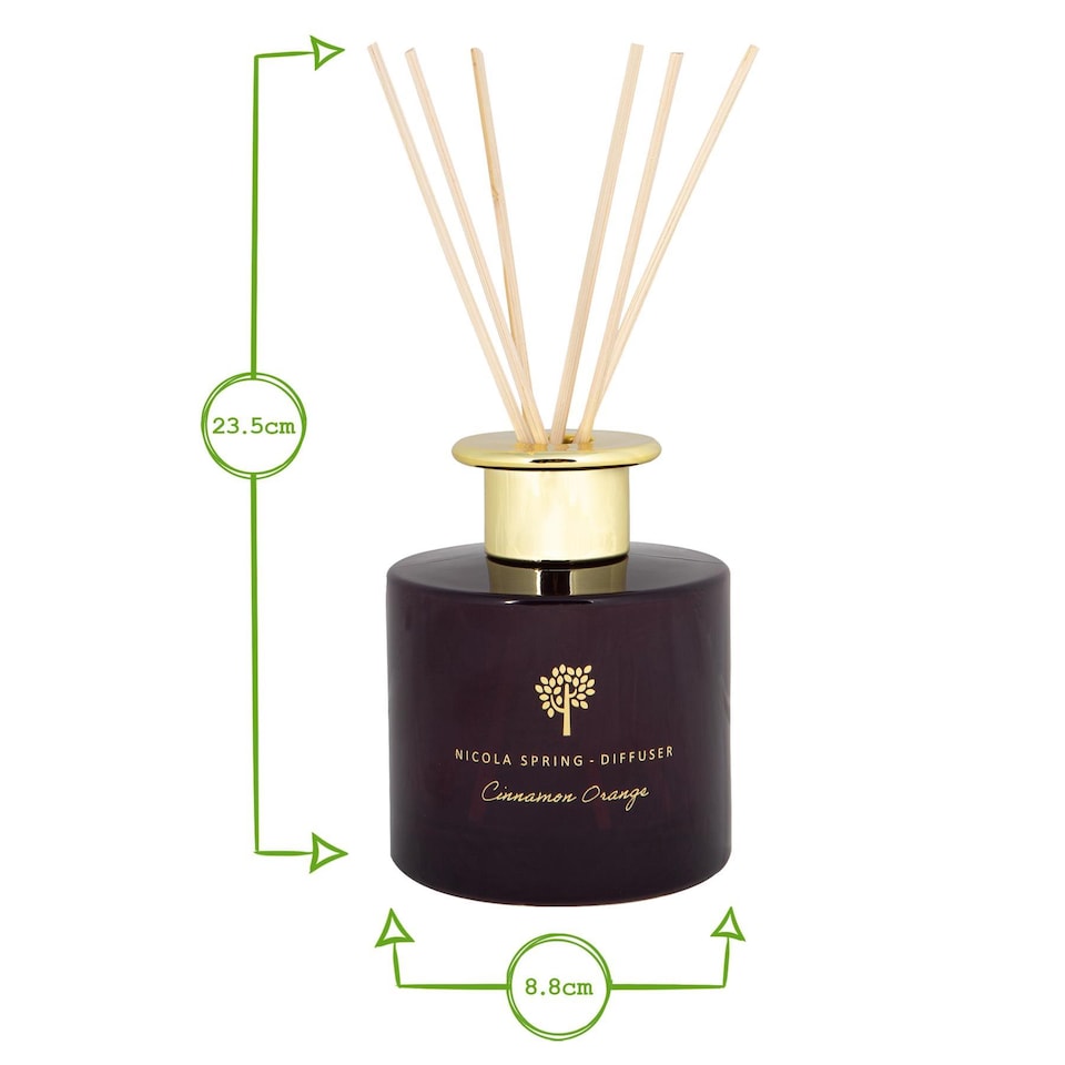 image 1 of Nicola Spring Scented Candle & Reed Diffuser Set - 350g - Sage & Seasalt | Green | Green