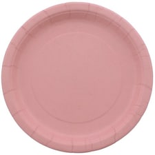 Pink Round Paper Plates 22cm - Pack of 16