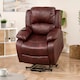 image 1 of Northfield Dual Motor Massage Heat Riser Recliner Chair - Burgundy