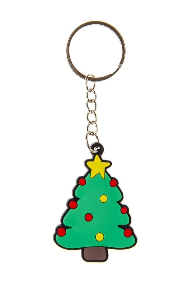 image 1 of Pack of 12 Christmas Keychains - Treat or Trick Theme Party Bag Filler