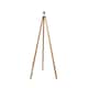 image 1 of ValueLights Modern Light Wood Tripod Design Floor Lamp Base | Brown