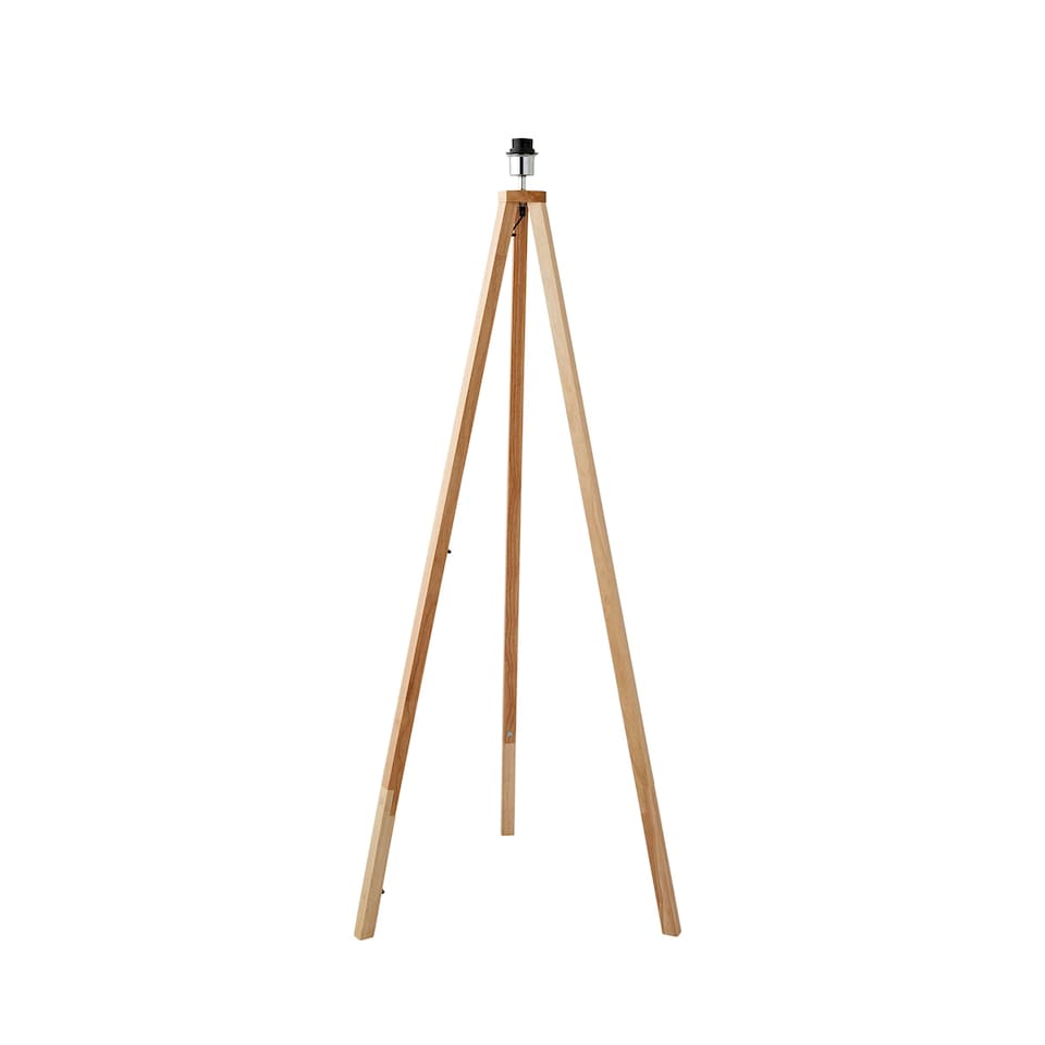 image 1 of ValueLights Modern Light Wood Tripod Design Floor Lamp Base | Brown