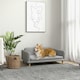 image 2 of PawHut Dog Sofa Bed with Legs, Water-Resistant Fabric for Medium Dogs - Grey