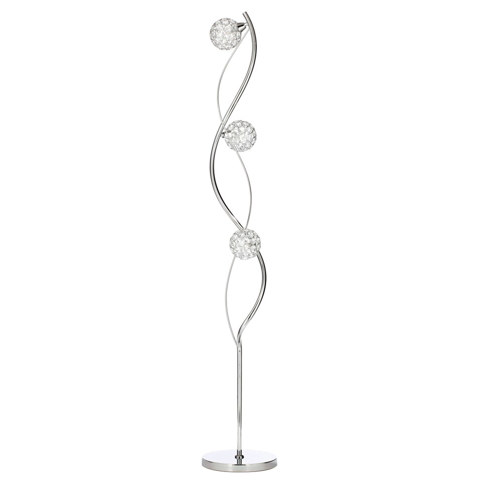 image 1 of BHS Paisley Floor Lamp | Cream | Cream | 1