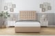 image 2 of Sloomy Alabama Pebble Plush Divan Bed Base No Drawers With 26 Inch Strutted Headboard | Brown | Pebble | King | 1