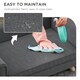 image 5 of PawHut Elevated Dog Sofa Bed with Cushion for Medium and Small Dogs, Grey
