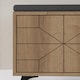 image 3 of Decortie Dune Shoe Storage Bench 107x35x55cm Dark Oak Effect