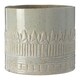 image 1 of Interiors by Premier Small Ceramic Planter with Embossed Pattern and Tribal Design, Modern Indoor Planter for Living Room Green